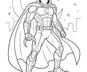 Coloriage Portrait de Moon Knight