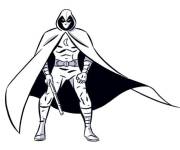Coloriage et dessins gratuit Pose du petit Moon Knight à imprimer