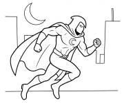 Coloriage et dessins gratuit Sc&egrave;ne de Moon Knight qui court à imprimer