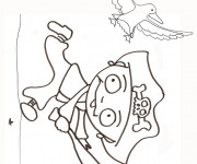 Coloriage Pirate au crayon