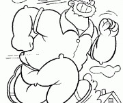 Coloriage Brutus en courant