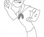 Coloriage Popeye &agrave; colorier