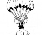 Coloriage Popeye dans Le Ciel