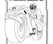 Coloriage Power Rangers Crime Kicker