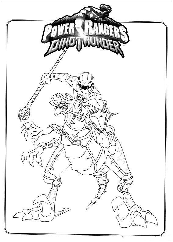 Coloriage et dessins gratuits Power Rangers Dino Thunder à imprimer