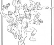 Coloriage Power Rangers Disney