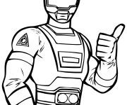 Coloriage Power Rangers en vecteur
