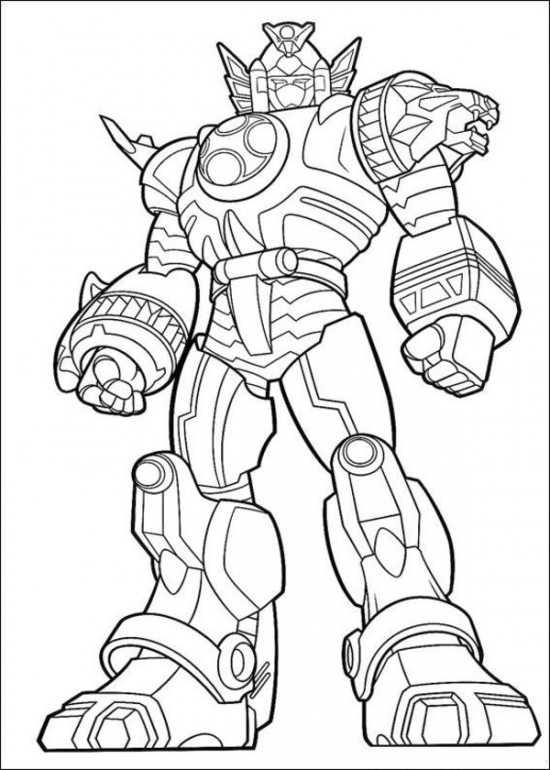 Coloriage Power Rangers jungle fury dessin gratuit  imprimer