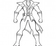 Coloriage Power Rangers L&eacute;gendaire