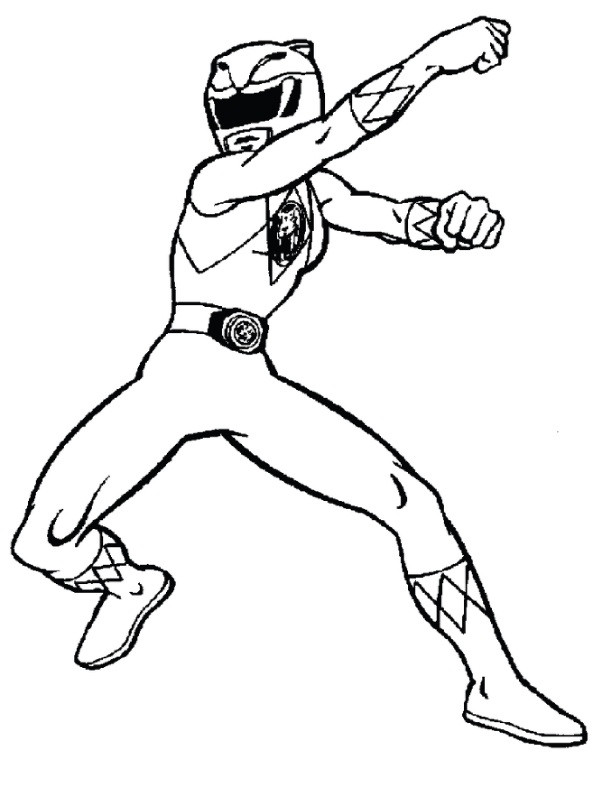 Coloriage et dessins gratuits Power Rangers Ninja magique à imprimer