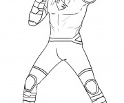 Coloriage et dessins gratuit Power Rangers Tigre à imprimer