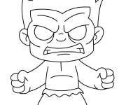 Coloriage Chibi Red Hulk