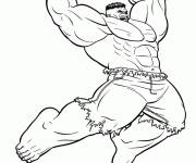 Coloriage Illustration de Red Hulk