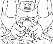 Coloriage Lego Red Hulk