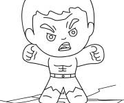 Coloriage Petit Red Hulk mignon