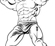 Coloriage Portrait de Red Hulk