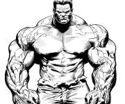 Coloriage Pose confiante de Red Hulk