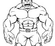 Coloriage Profil de Red Hulk