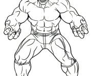 Coloriage Red Hulk accepte le challenge