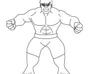 Coloriage Red Hulk dessin&eacute; &agrave; la main