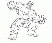 Coloriage Red Hulk en mode destructive
