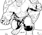 Coloriage Red Hulk et la plan&egrave;te &eacute;tranger