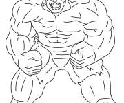 Coloriage Red Hulk facile