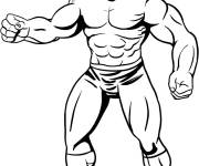 Coloriage Red Hulk frappe du poing