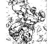 Coloriage Red Hulk furieux