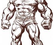 Coloriage Red Hulk gratuit