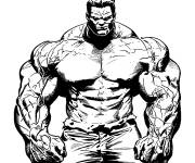 Coloriage Red Hulk muscl&eacute;