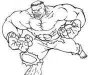 Coloriage Red Hulk sans motifs