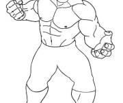 Coloriage Red Hulk simple au crayon