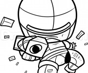 Coloriage Robocop facile