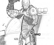 Coloriage Robocop réaliste