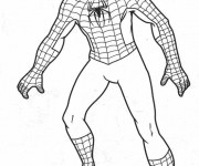 Coloriage et dessins gratuit Portrait de Spiderman à imprimer