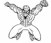 Coloriage Spiderman à l'assaut