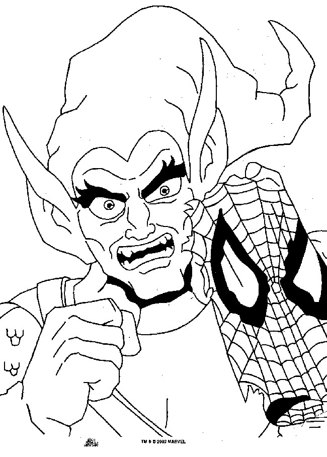 Coloriage Spiderman gratuit à imprimer