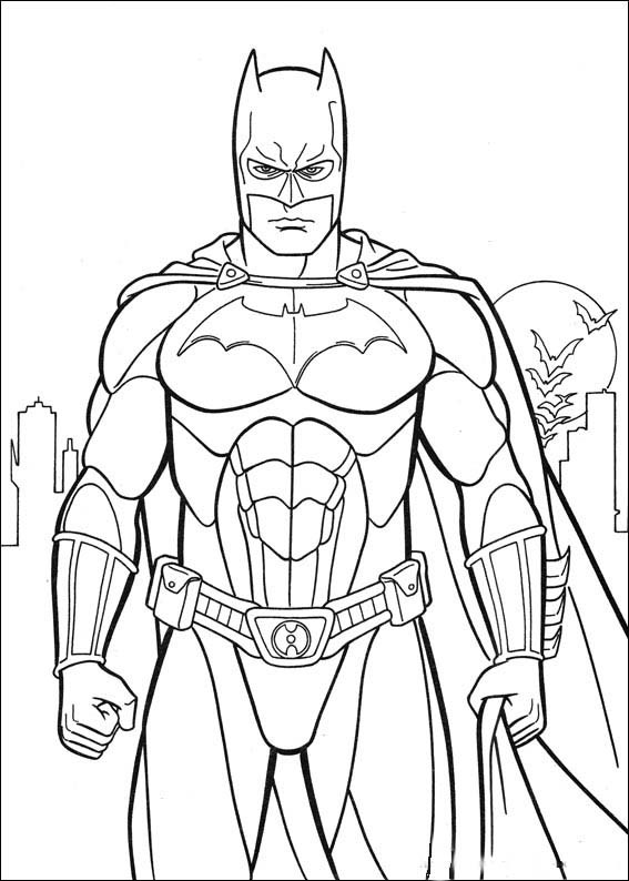 Coloriage Super Héro Batman Dessin Gratuit à Imprimer