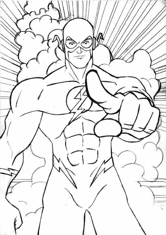 Coloriage Super Héro pour enfant dessin gratuit à imprimer