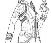 Coloriage et dessins gratuit Black Widow Super heroine à imprimer