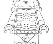 Coloriage Lego super-h&eacute;ro&iuml;ne