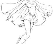Coloriage et dessins gratuit Super h&eacute;ro&iuml;ne &agrave; colorier à imprimer