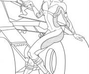 Coloriage Super-h&eacute;ro&iuml;ne Catwoman