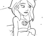 Coloriage Super-heroine Femme Invisible