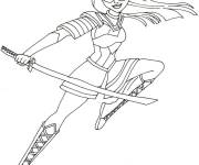 Coloriage Super-h&eacute;ro&iuml;ne Katana