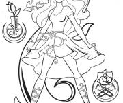 Coloriage Super-h&eacute;ro&iuml;ne Poison Ivy
