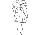 Coloriage Super h&eacute;ro&iuml;ne Starfire