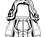 Coloriage Superh&eacute;ro&iuml;ne She Hulk Lego