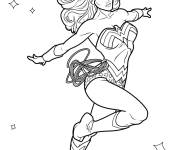 Coloriage Wonder Woman de Justice league